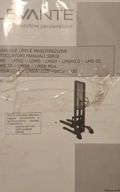 Stoccatore Levante portata kg.1000