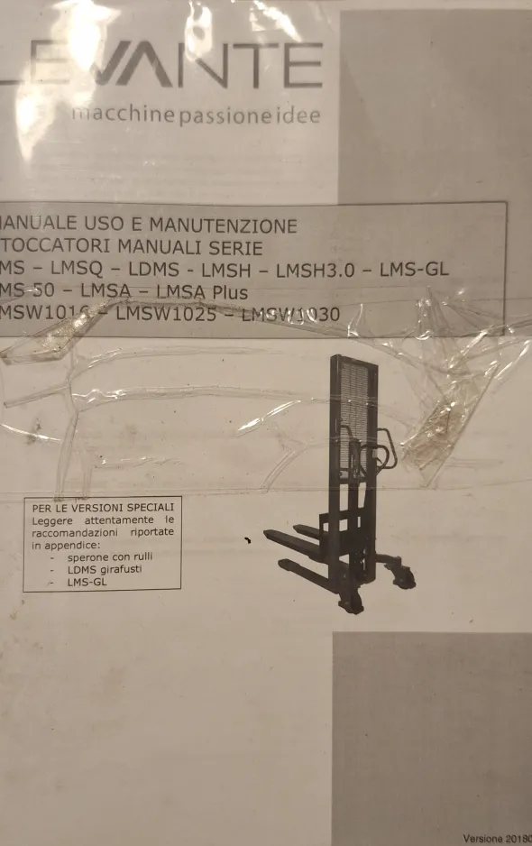 Stoccatore Levante portata kg.1000