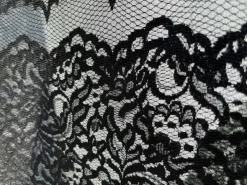 Stock pizzo sintetico nero