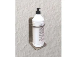 Supporto a Muro per Dispenser Igienizzante in Acciaio Inox