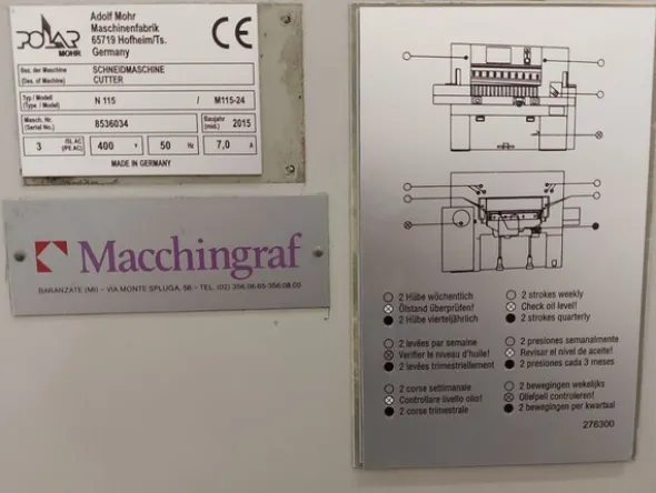 5#8313 Tagliacarte industriale Polar 115