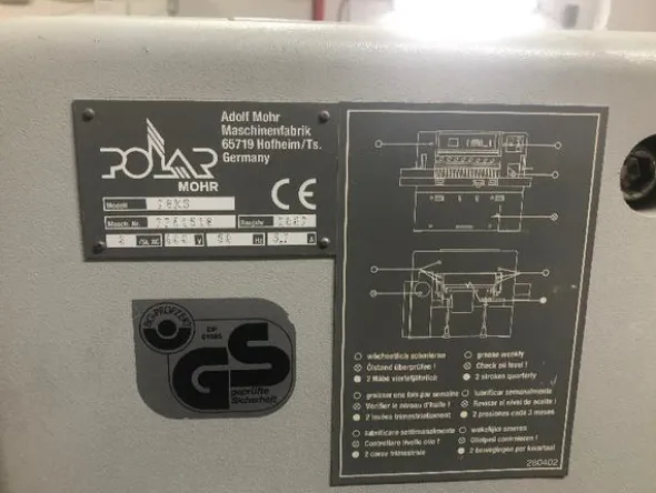 2#4272 Tagliacarte programmabile Polar 78XS
