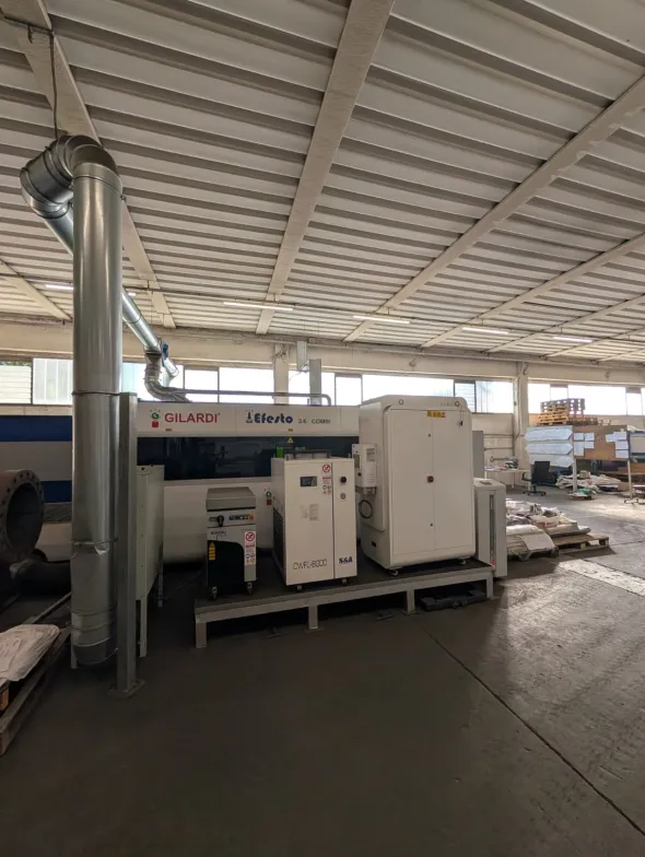Taglio Laser Fibra 6 kW Combinato– Gilardi Efesto 3.6