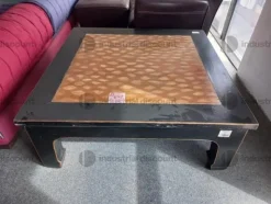 54#9481 Tavolo con banquette e poltrona