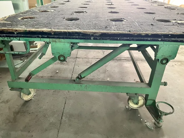 Tavolo da taglio per vetro (usato) 3x2m
