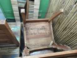 3#9153 Tavolo e sedie in rovere