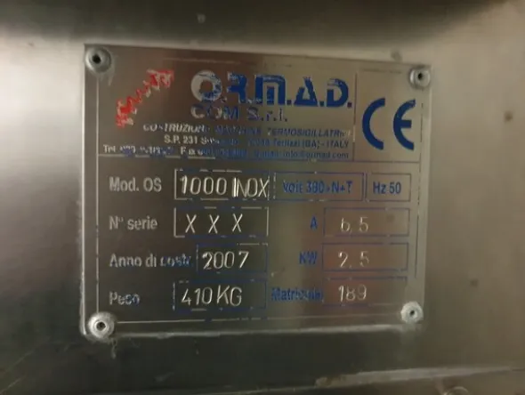 5#6003 Termosigillatrice Ormad OS 1000