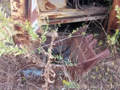 1#7975 Terna gommata Palazzani e Sollevatore con forche Manitou