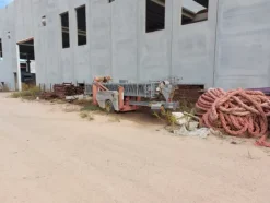 1#7975 Terna gommata Palazzani e Sollevatore con forche Manitou