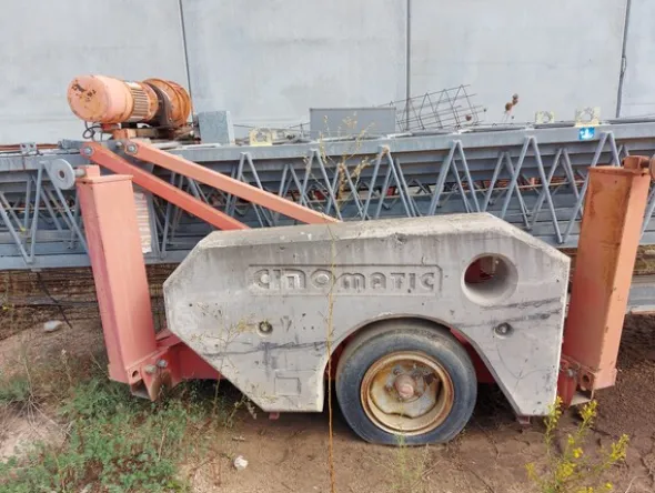 1#7975 Terna gommata Palazzani e Sollevatore con forche Manitou