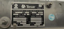 TESAR TRASFORMATORE A SECCO INGLOBATO IN RESINA, USATO