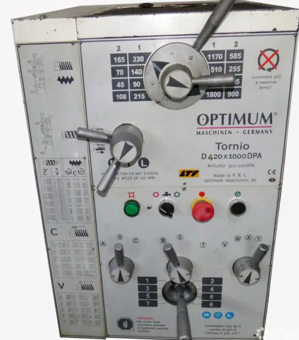 Tornio Parallelo Professionale OPTIMUM D420x1000 DPA