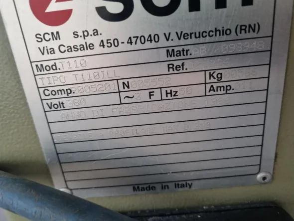 Toupie con albero inclinabile - SCM T110i