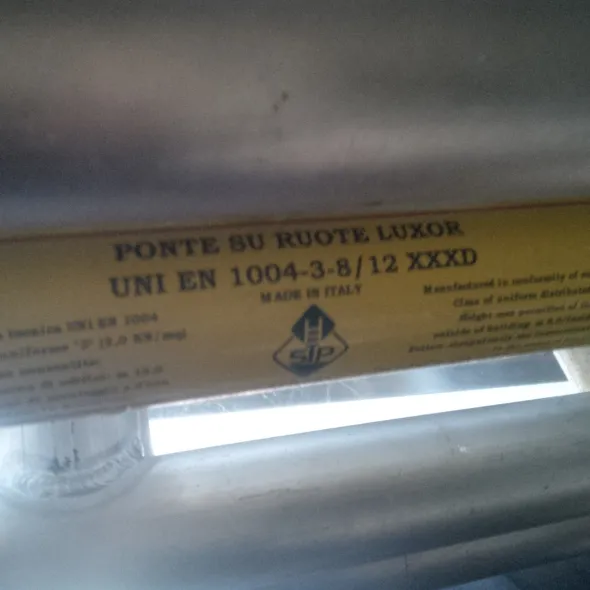 Trabattello EN UNI 1004 Luxor STP Assago 10 metri