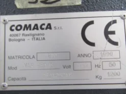13#4504 Tranciatrice Comaca VAR250/6