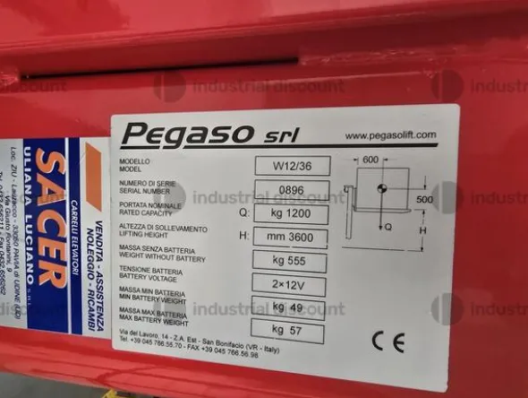 4#10268 Transpallet elettrici e manuali a forche lunghe e con bilancia