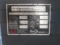 4#9595 Transpallet elettrico Baoli