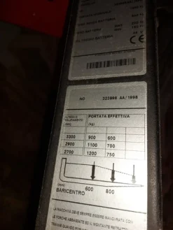 4#7913 Transpallet elettrico ed attrezzatura edile
