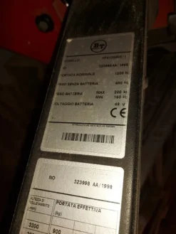 4#7913 Transpallet elettrico ed attrezzatura edile