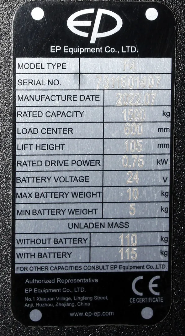 Transpallet Elettrico EP