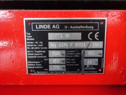 38#7341 Transpallet elettrico Linde L10
