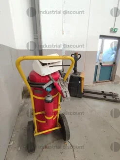2#10039 Transpallet, Gruppo elettrogeno Elcos ecompressore Kaeser