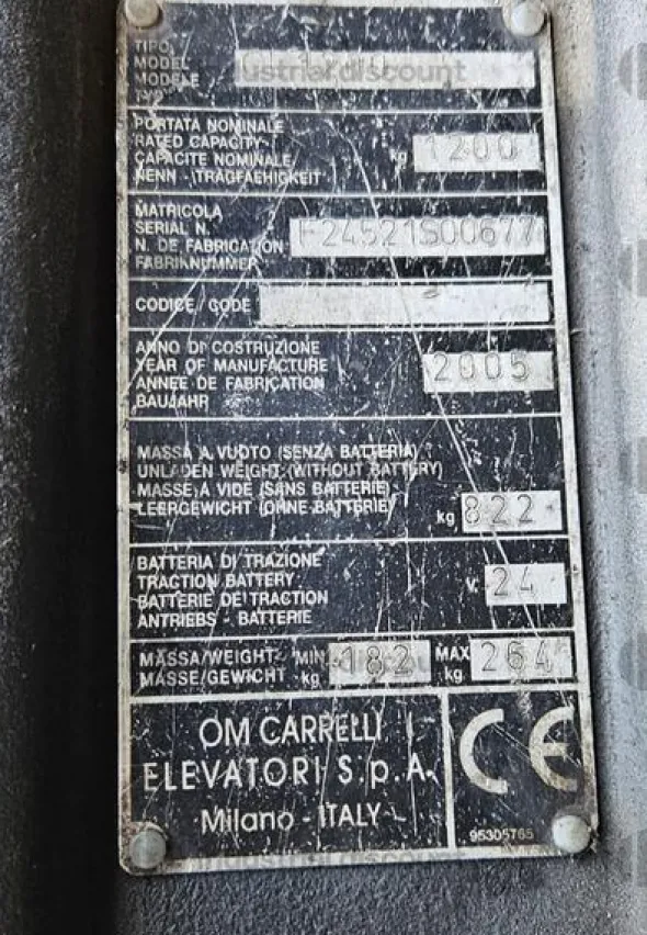17#9701 Transpallet OM CL1200