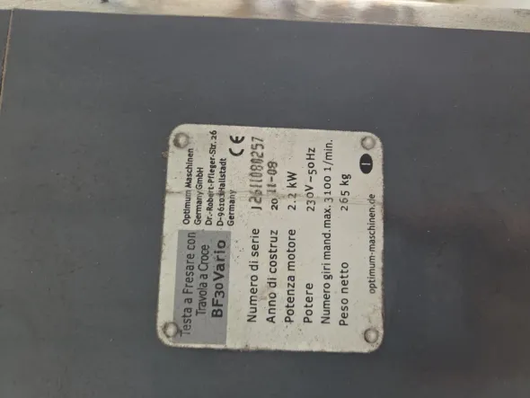 Trapano a colonna Optimum BF- 30 Vario