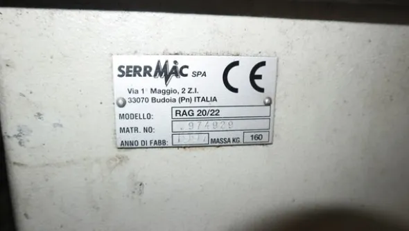 69#5049 Trapano a colonna Serrmac e smerigliatrici