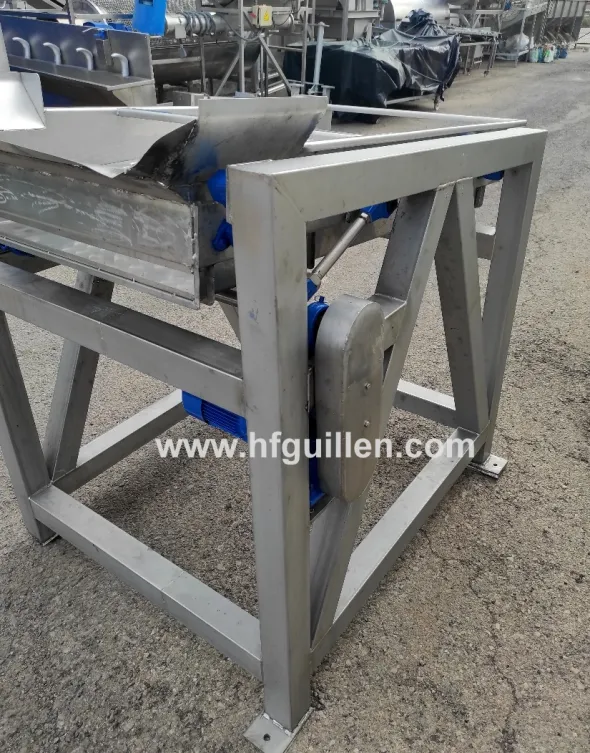 TRASPORTATORE ALLINEATORE VIBRANTE PER PESCHE FMA INOX