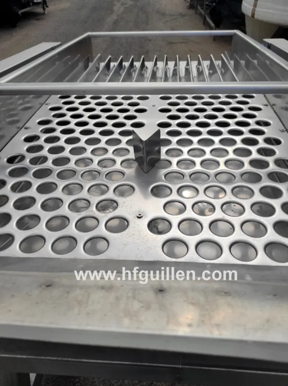 TRASPORTATORE ALLINEATORE VIBRANTE PER PESCHE FMA INOX