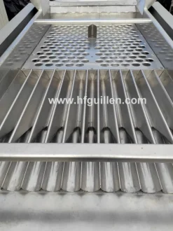 TRASPORTATORE ALLINEATORE VIBRANTE PER PESCHE FMA INOX