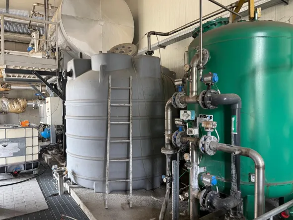 trattamento dell'acqua alimento caldaia e impianti