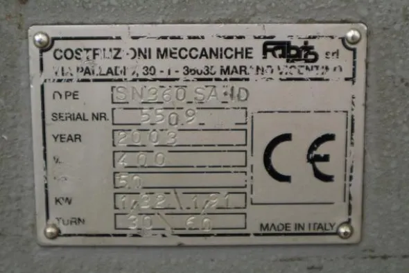 89#3906 Troncatrice a nastro Fabris