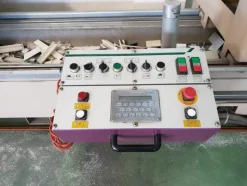 2#4375 Troncatrice Fom Industrie doppia testa