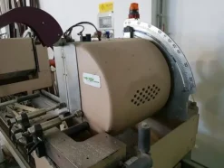2#4375 Troncatrice Fom Industrie doppia testa