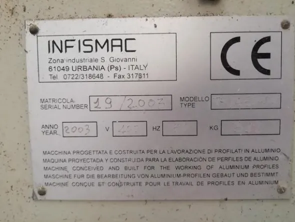 1#3926 Troncatrici Mepal e Infismac