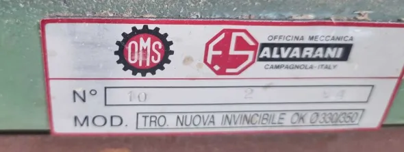 Tronc. doppia pneumo-idraulica - OMS SALVARANI TRO S350