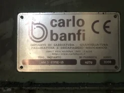 Tunnel di sabbiatura su rulliera CARLO BANFI