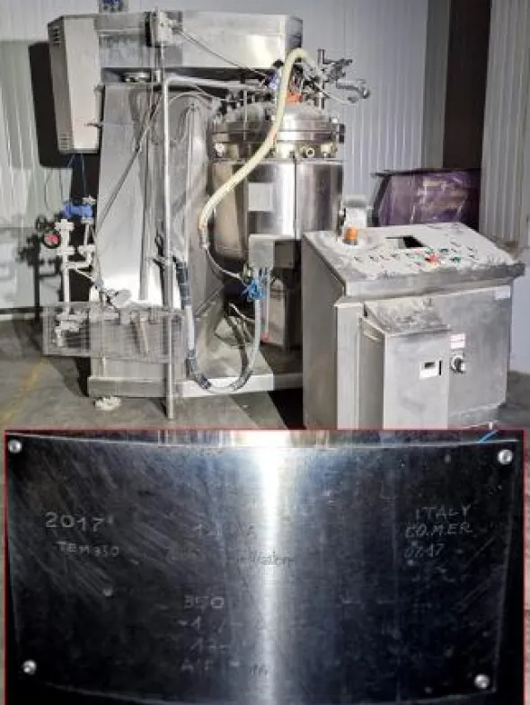 turboemulsore per pomate farmaceutiche usato