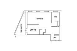 #25366 Vano ufficio al piano primo (sub 33) e servizi