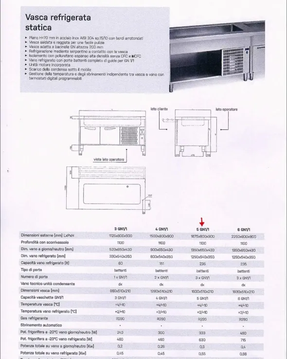Vasca refrigerata