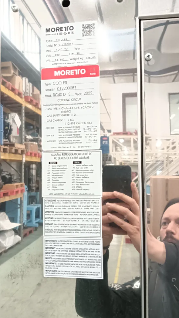 Vendesi Chiller / Refrigeratore Industriale - anno 2022