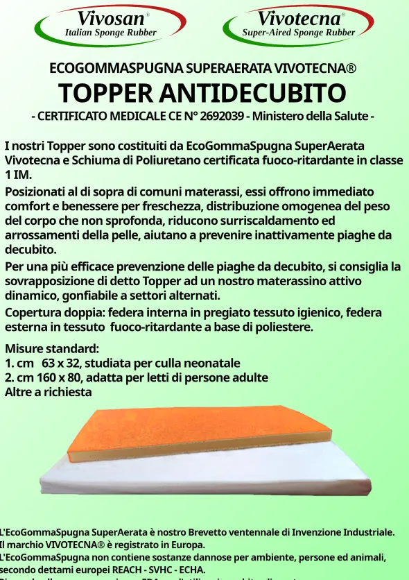 Vendita produzione GommaSpugna di Caucciù Naturale