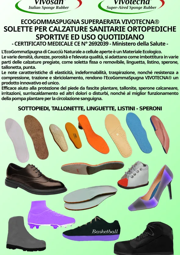 Vendita produzione GommaSpugna di Caucciù Naturale