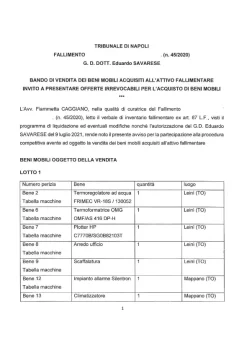 Vendita termoformatrice