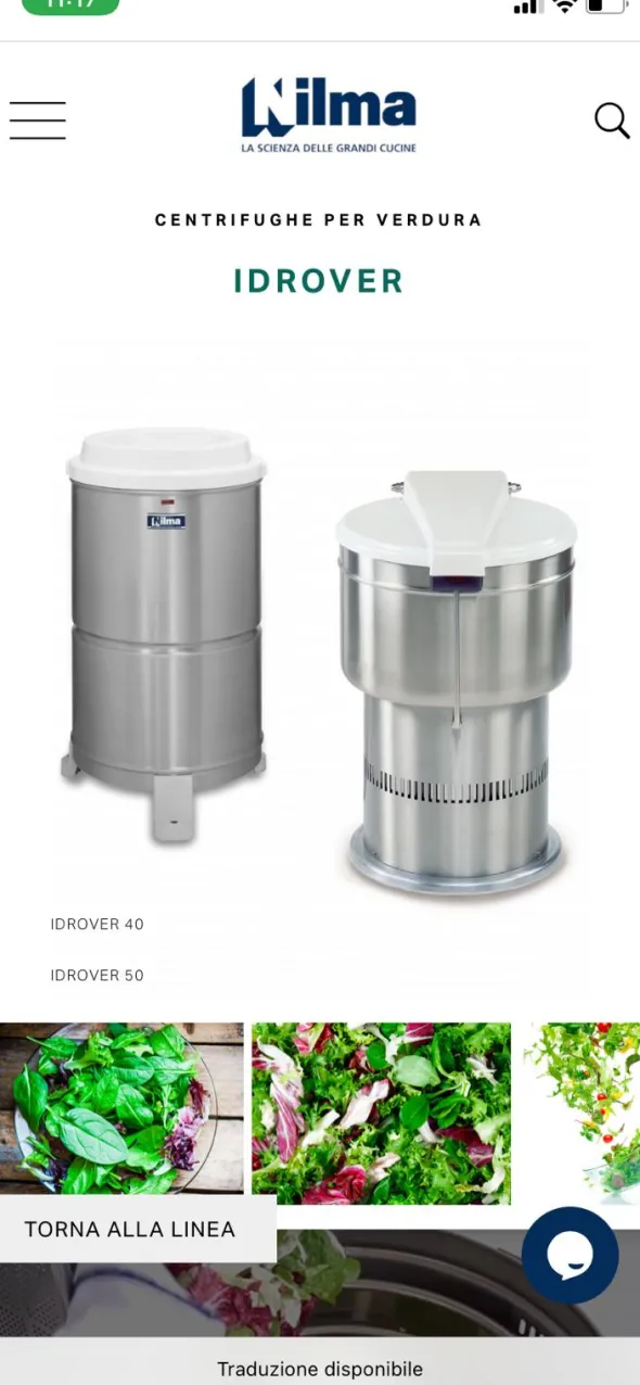 VENDO 2 Lavatrici per verdure 1 Centrifuga per verdure