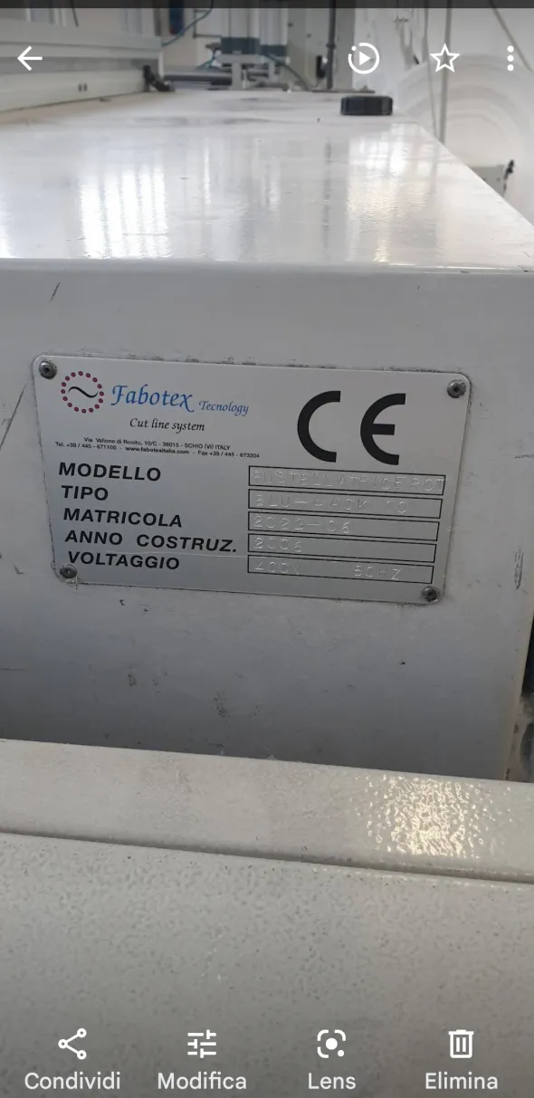 vendo macchinario produzione Salviette imbevute