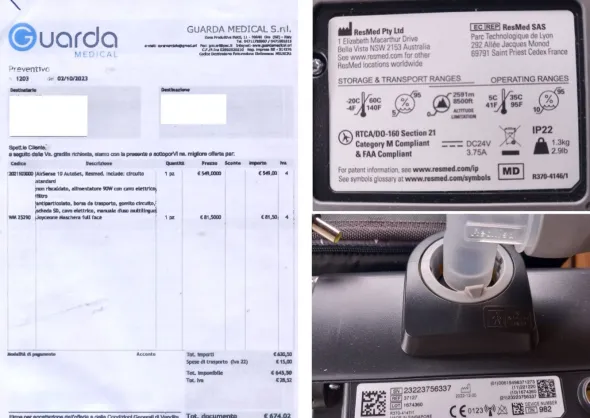 Ventilatore – Macchina per Terapia CAPA e AUTOCAPAP