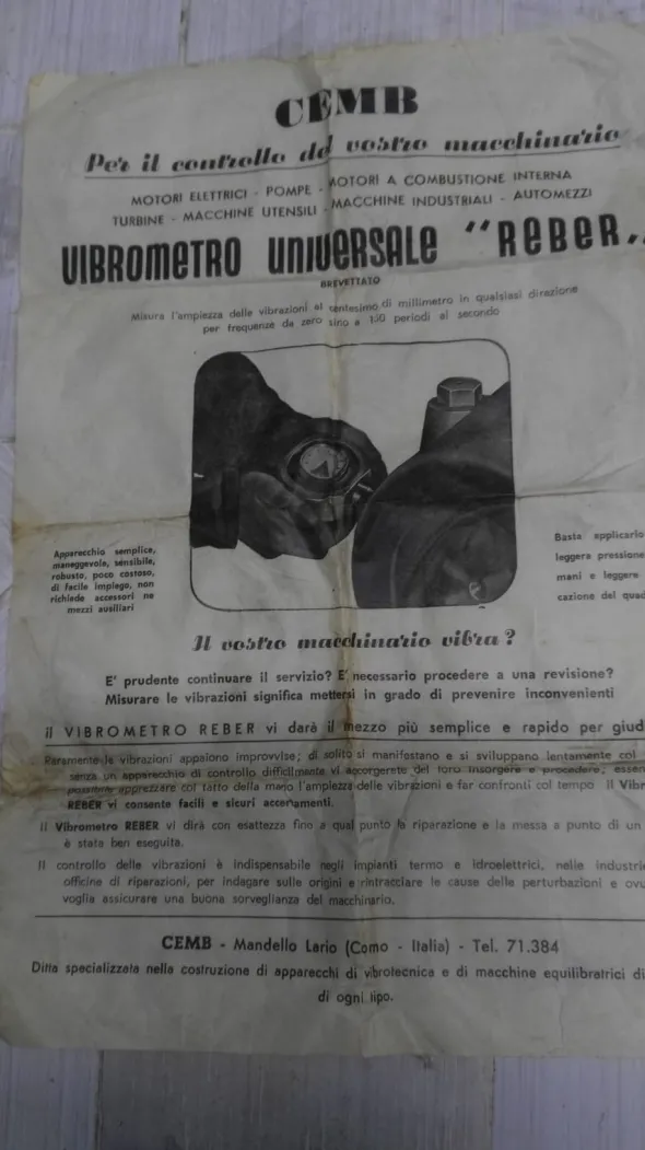 Vibrometro universale strumenti d' epoca